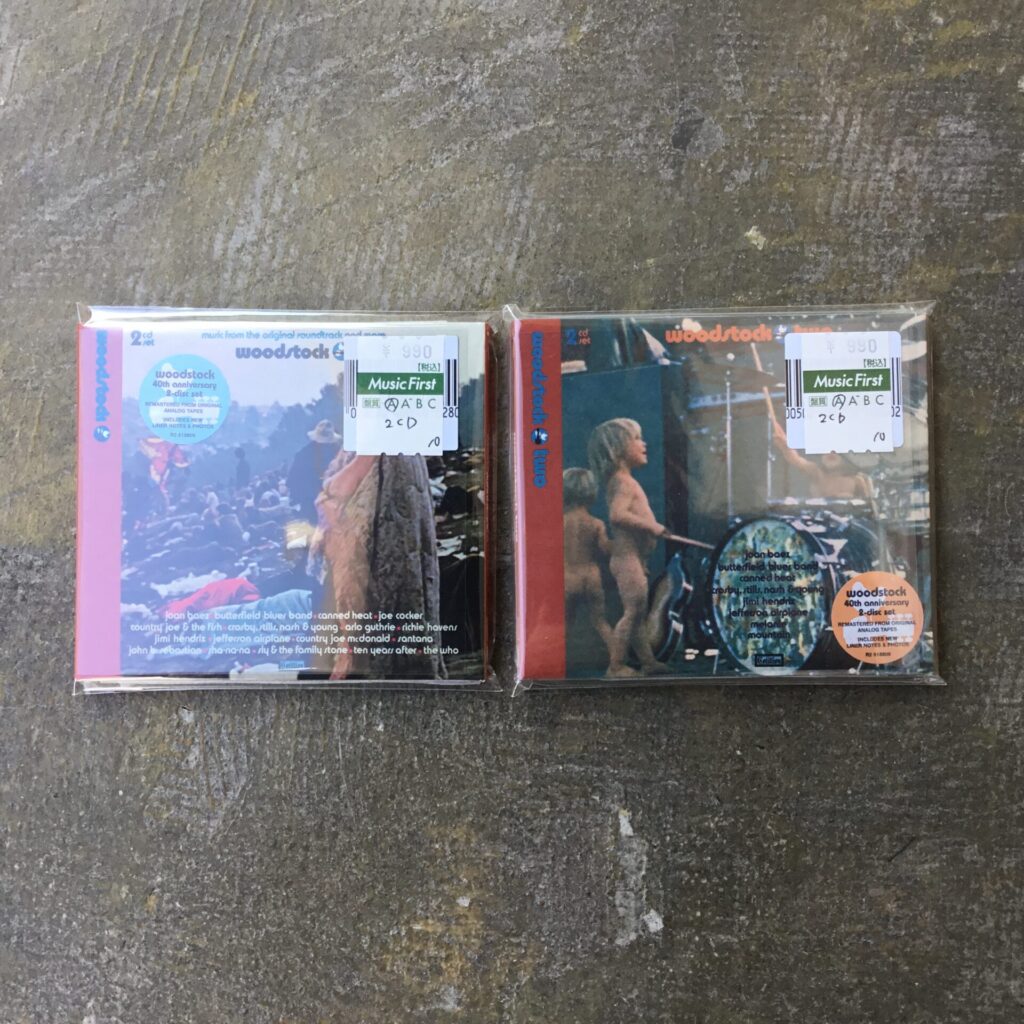 「Woodstock: Music from the Original Soundtrack~」の2009年Rhino再発CD2枚が入荷しました。