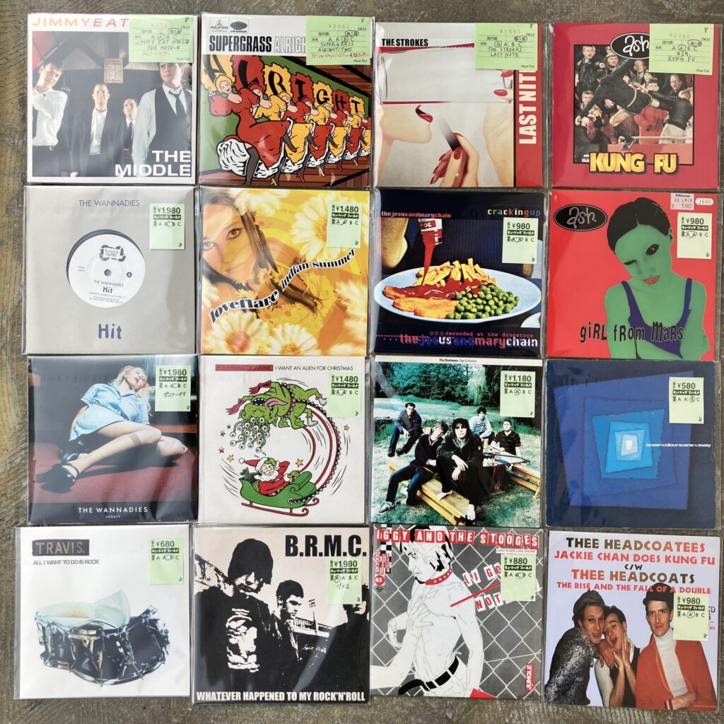 【新入荷情報】90年代~00年代、洋ロック7inchシングルレコードが200点入荷しました。