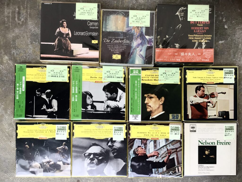 【新入荷情報】 クラシックのオープンリール・テープがひとつかみまとまって入荷しました。