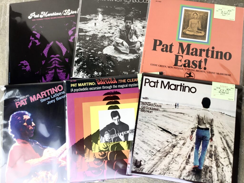 【新入荷情報】 フュージョン・ギタリスト好きはもちろん、レア・グルーヴ再評価もある名ギタリスト、パット・マルティーノのLPがひとつかみ入荷しました。