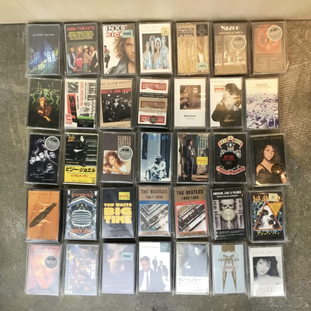 【新入荷情報】 カセットテープが130本オーバーのボリュームで入荷しました。