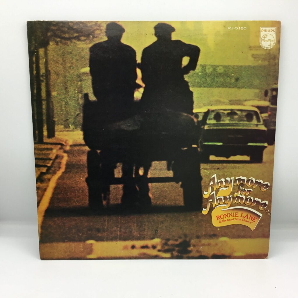 【LP】Ronnie Lane & The Band ‘Slim Chance’ / Anymore For Anymore (RJ-5160) 帯なし/盤少しキズ